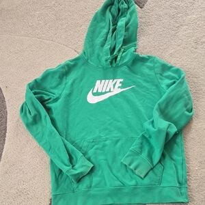 Nike Green Hoodie - Womens Small